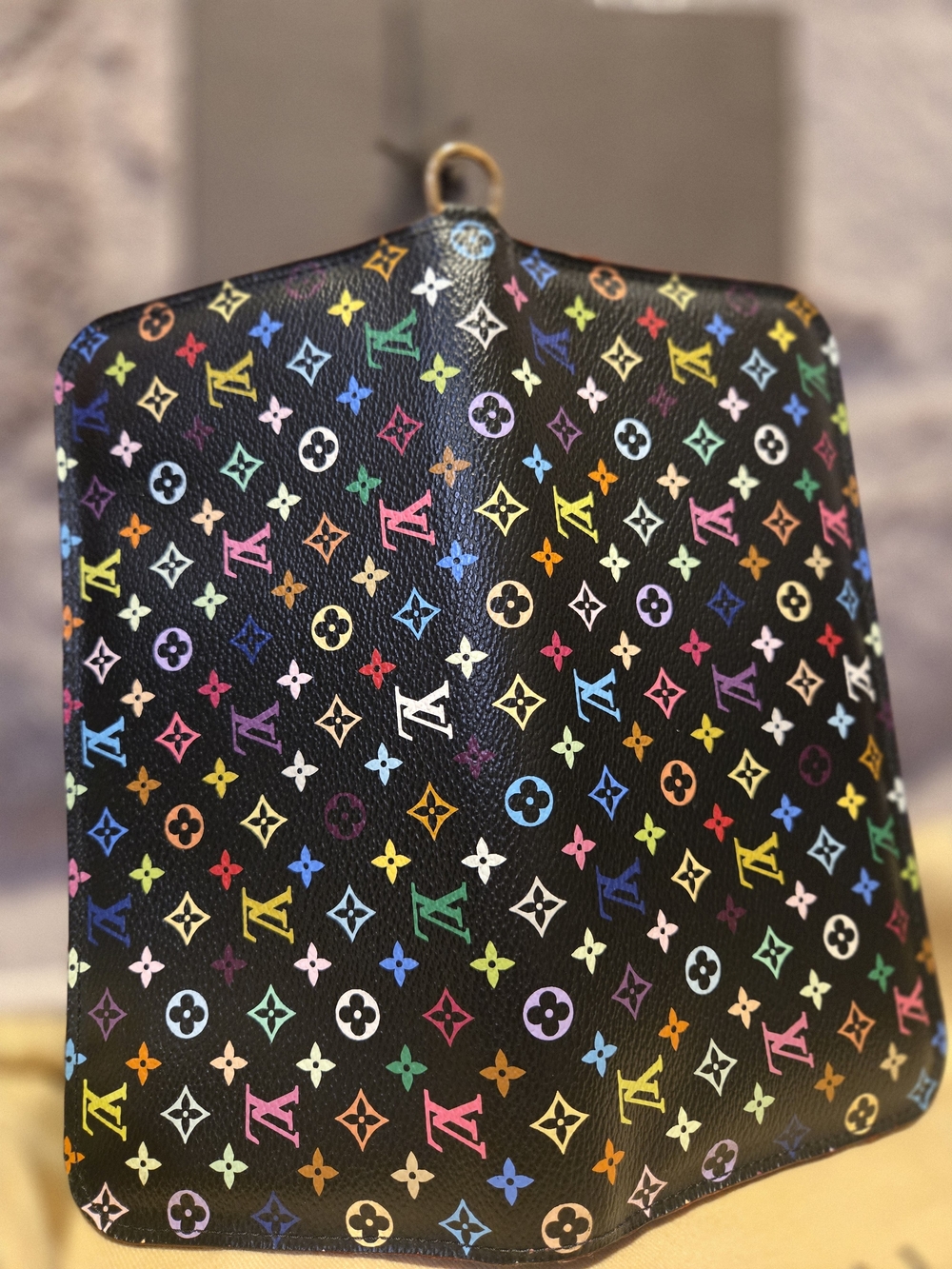 Louis Vuitton 2009 Takashi Murakami Black Long Wallet